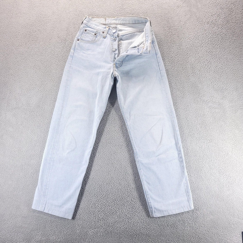 VTG Levis 501xx Jeans Mens 29x26 Blue Regular Straight Light Wash Made In USA